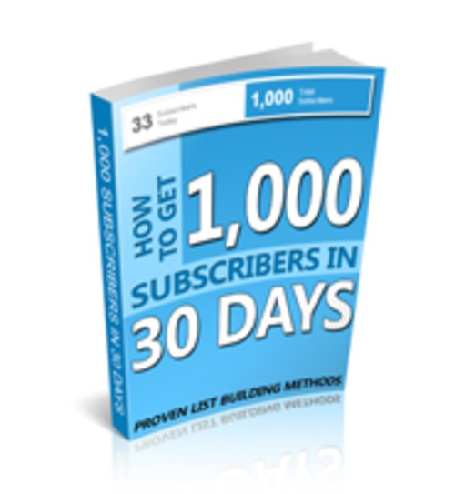 Product picture How to Get 1,000 Subscribers in 30 Days (With MRR)